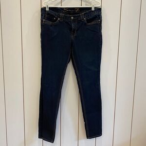 SEVEN 7, Denim Dark Blue Wash Jeans, Southwestern Style, Size 12